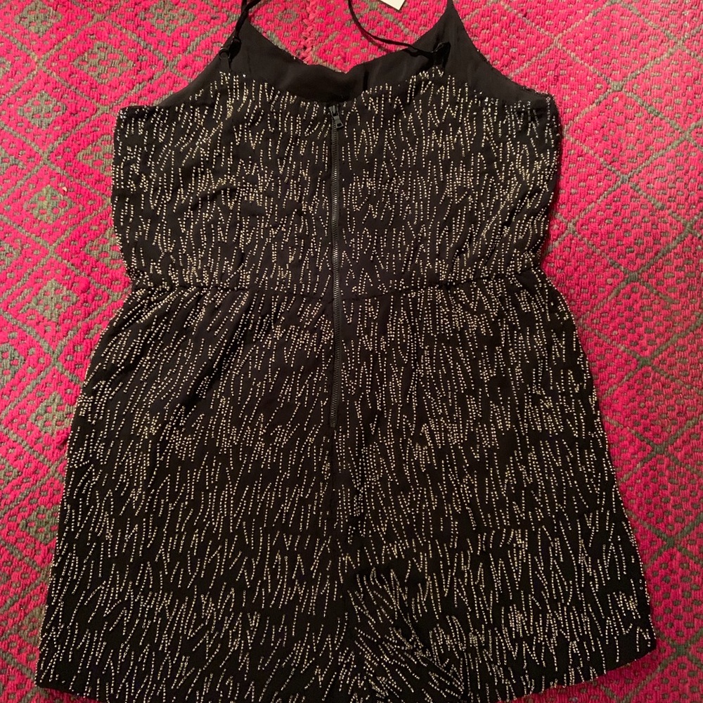 Black Beaded Romper!